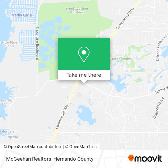 McGeehan Realtors map