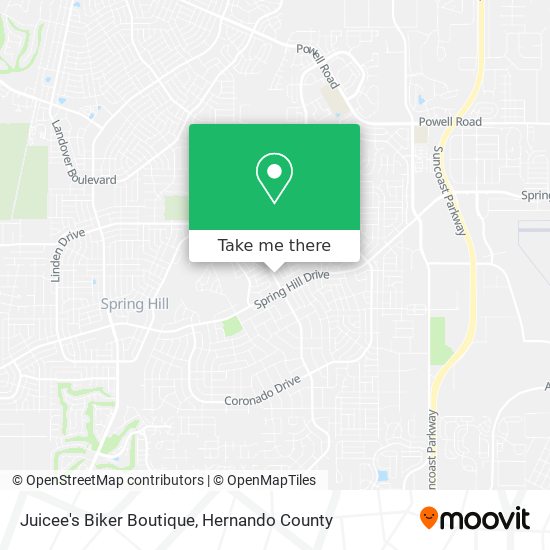 Juicee's Biker Boutique map