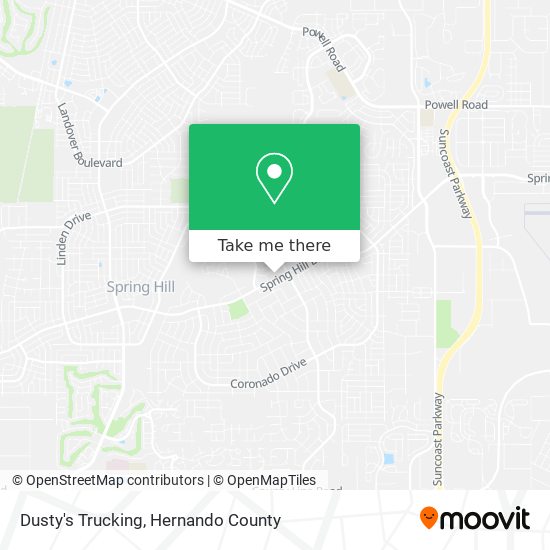 Mapa de Dusty's Trucking