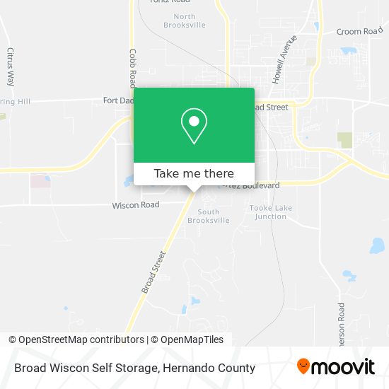 Broad Wiscon Self Storage map