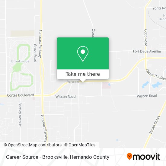 Career Source - Brooksville map