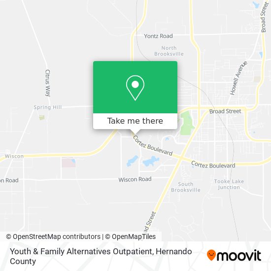 Youth & Family Alternatives Outpatient map