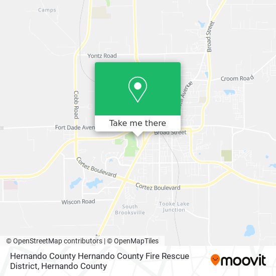 Mapa de Hernando County Hernando County Fire Rescue District