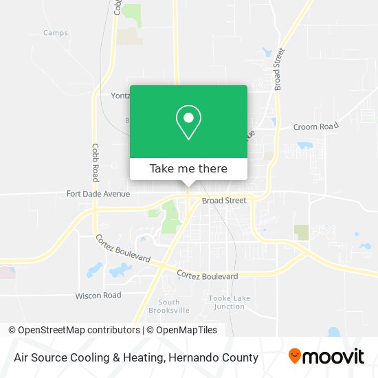 Mapa de Air Source Cooling & Heating