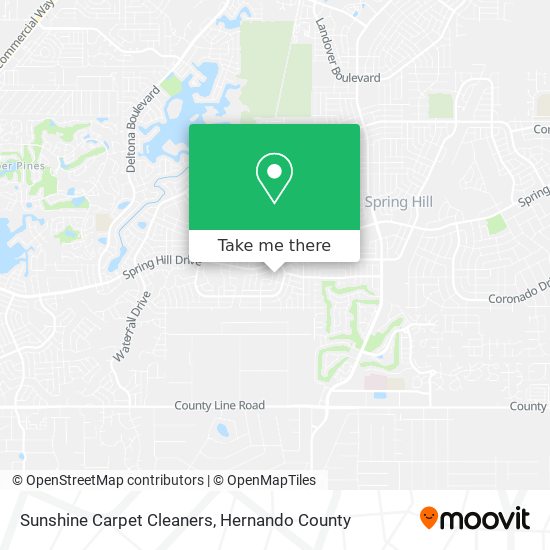 Sunshine Carpet Cleaners map