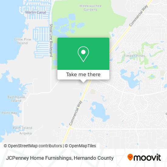 JCPenney Home Furnishings map