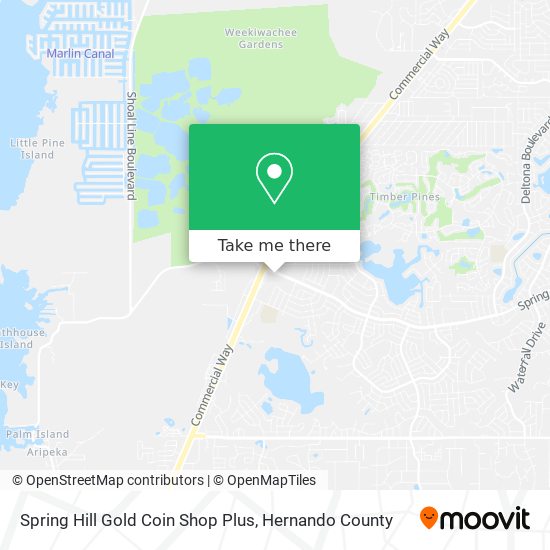 Mapa de Spring Hill Gold Coin Shop Plus