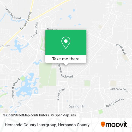 Mapa de Hernando County Intergroup