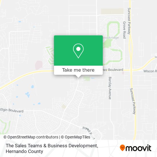 The Sales Teams & Business Development map
