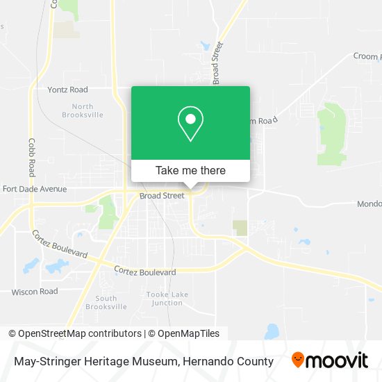 May-Stringer Heritage Museum map