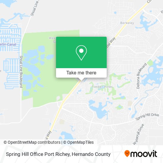 Mapa de Spring Hill Office Port Richey