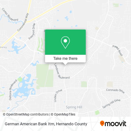 German American Bank Itm map