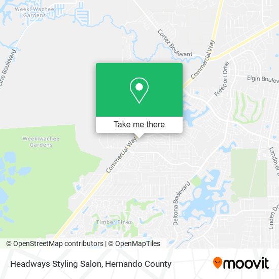 Mapa de Headways Styling Salon