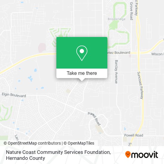 Nature Coast Community Services Foundation map