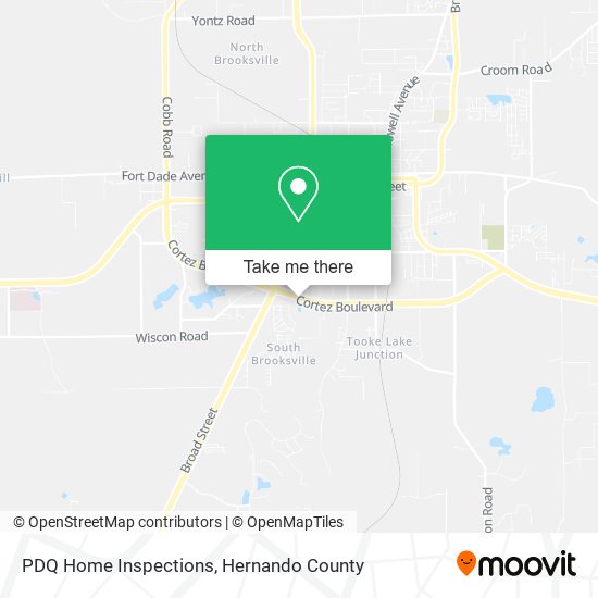 Mapa de PDQ Home Inspections