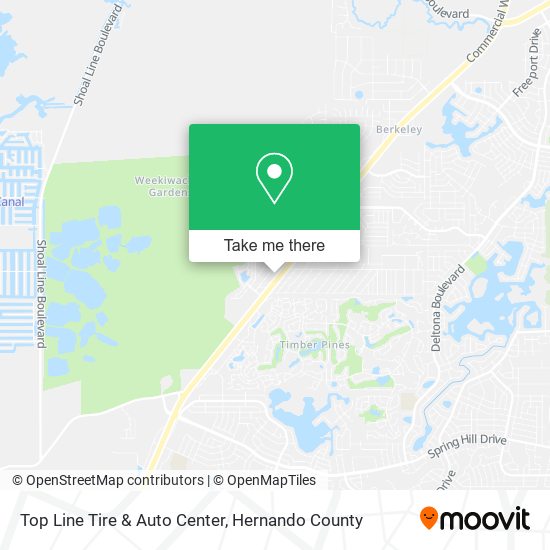 Mapa de Top Line Tire & Auto Center