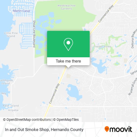 Mapa de In and Out Smoke Shop