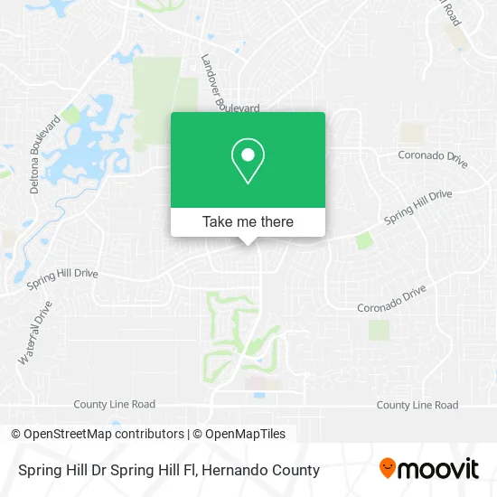 Mapa de Spring Hill Dr Spring Hill Fl