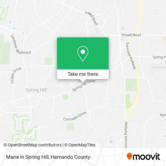 Marie in Spring Hill map