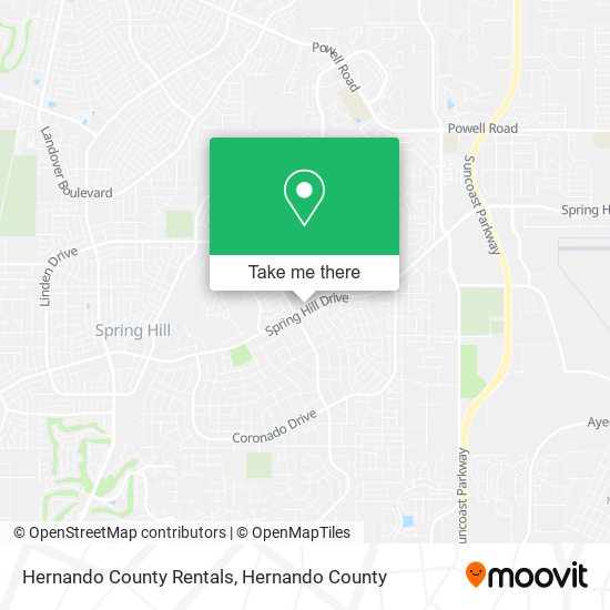 Mapa de Hernando County Rentals