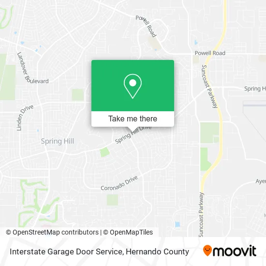 Interstate Garage Door Service map
