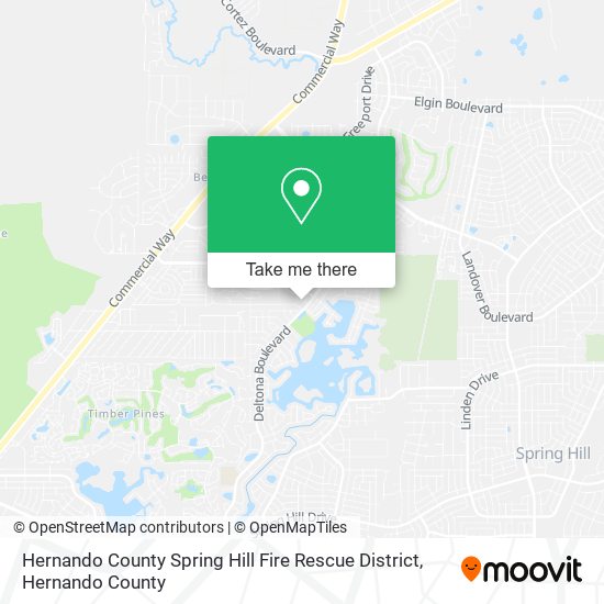 Mapa de Hernando County Spring Hill Fire Rescue District