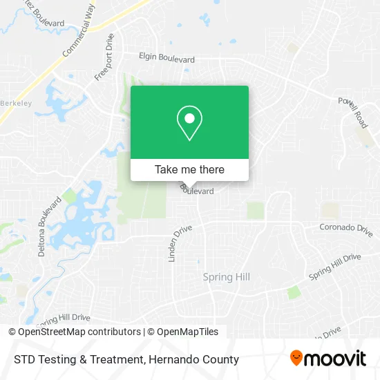 STD Testing & Treatment map