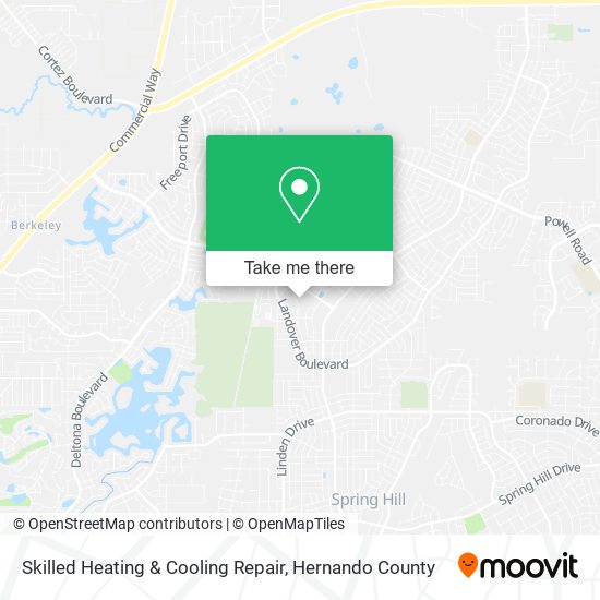 Skilled Heating & Cooling Repair map