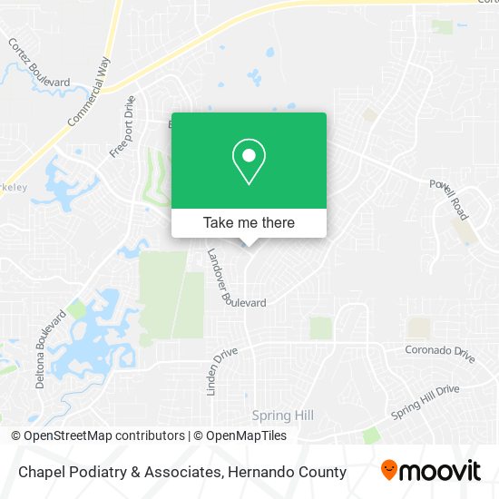 Chapel Podiatry & Associates map