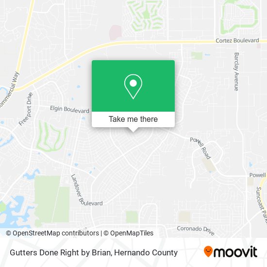 Gutters Done Right by Brian map