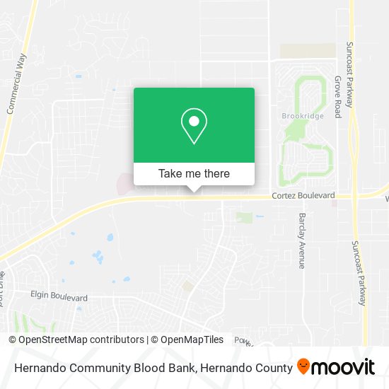 Hernando Community Blood Bank map