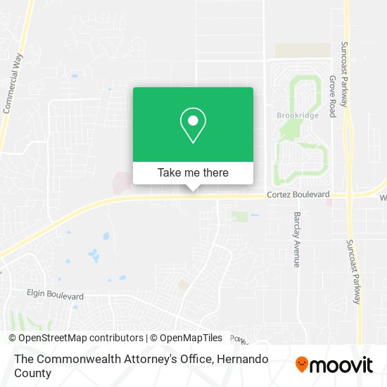 The Commonwealth Attorney's Office map