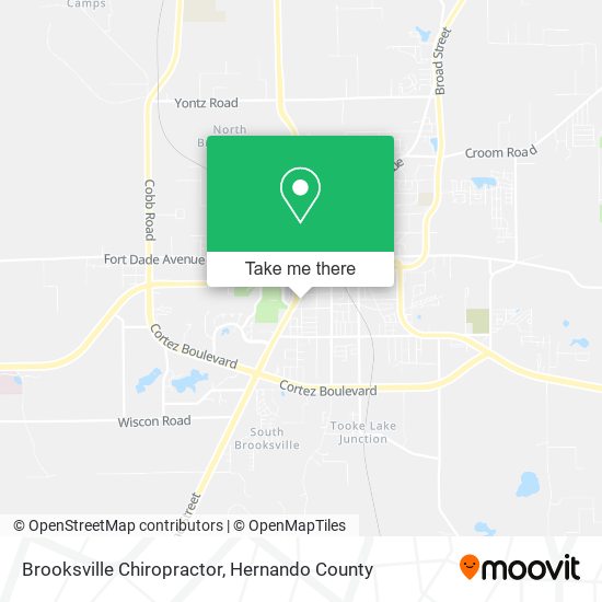 Brooksville Chiropractor map