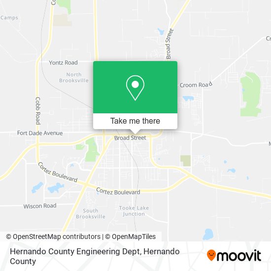 Hernando County Engineering Dept map