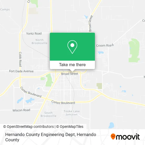Hernando County Engineering Dept map