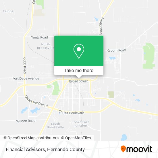 Mapa de Financial Advisors