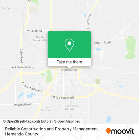 Reliable Construction and Property Management map