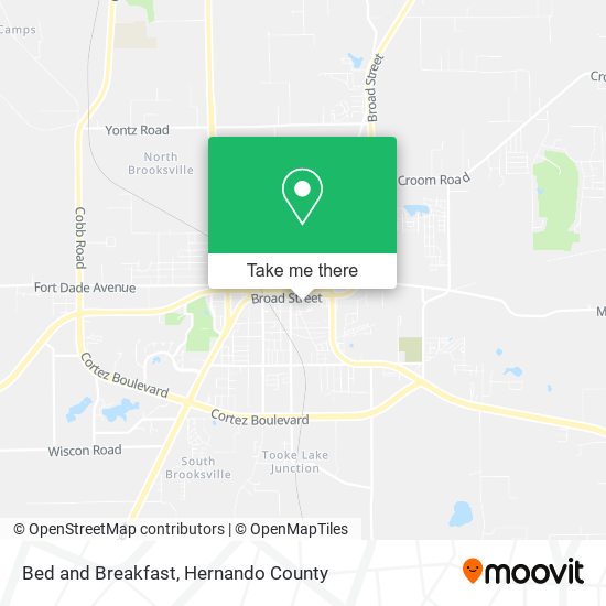 Bed and Breakfast map