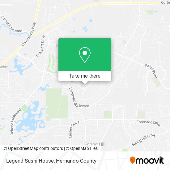 Legend Sushi House map