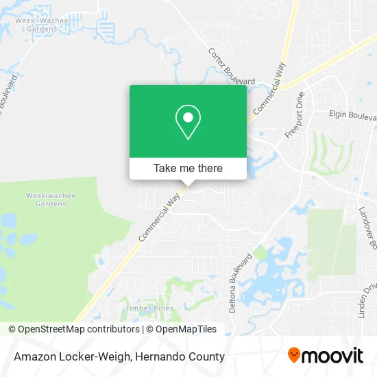 Mapa de Amazon Locker-Weigh