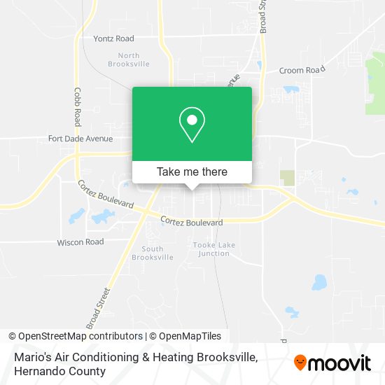 Mapa de Mario's Air Conditioning & Heating Brooksville