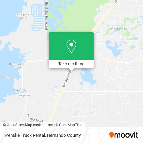 Penske Truck Rental map