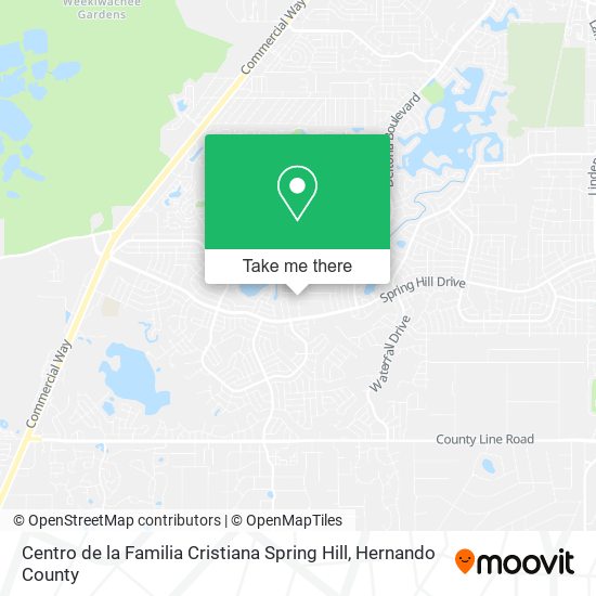 Mapa de Centro de la Familia Cristiana Spring Hill