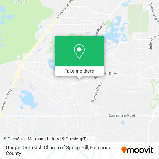 Gospel Outreach Church of Spring Hill map