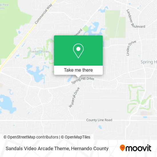 Sandals Video Arcade Theme map
