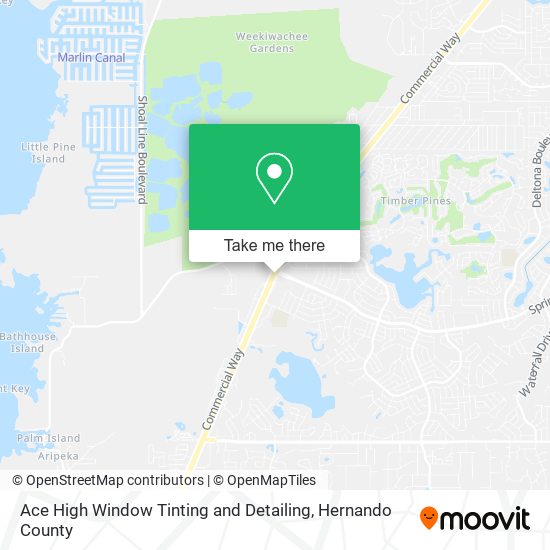 Ace High Window Tinting and Detailing map