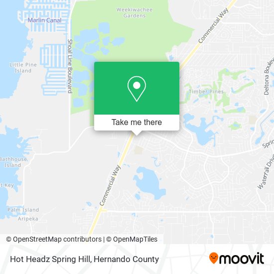 Mapa de Hot Headz Spring Hill