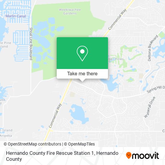 Mapa de Hernando County Fire Rescue Station 1