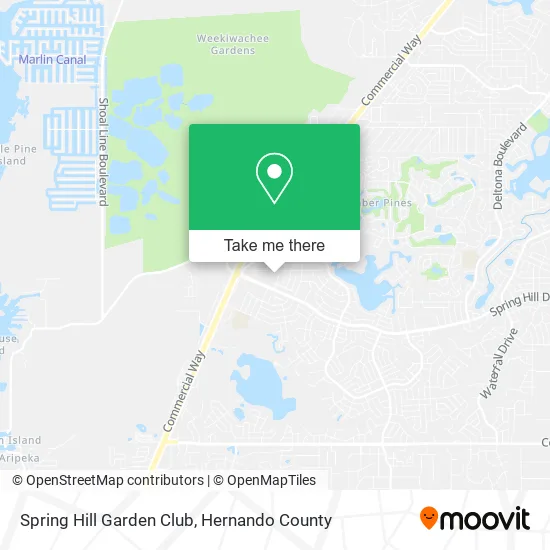 Spring Hill Garden Club map