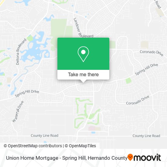 Mapa de Union Home Mortgage - Spring Hill